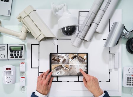 Person Monitoring Smart House On Digital Tablet
