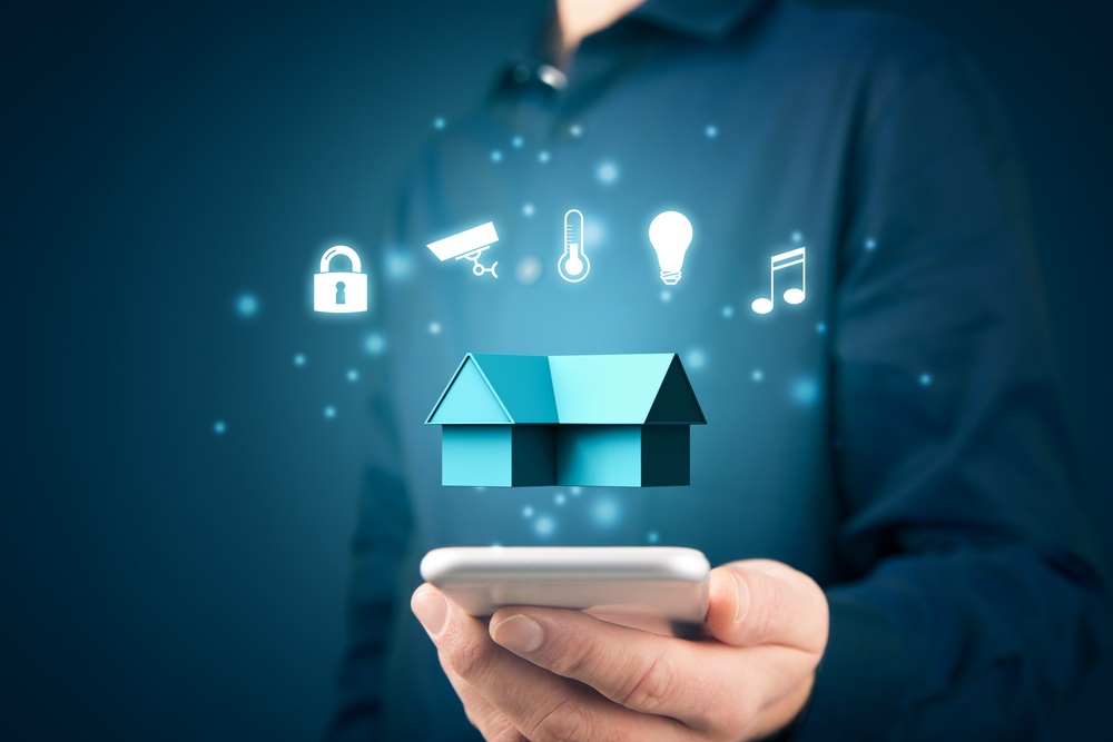 Smart home app on smart phone