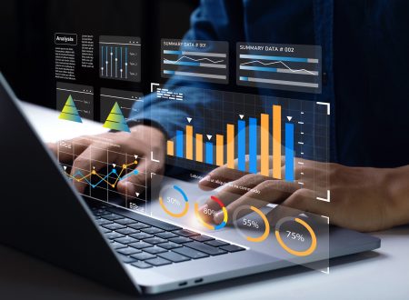 business analytics dashboard with charts