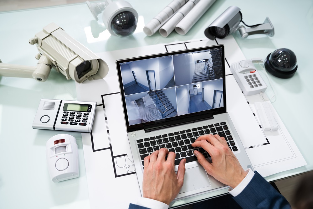 Person Monitoring Smart House On Digital Tablet