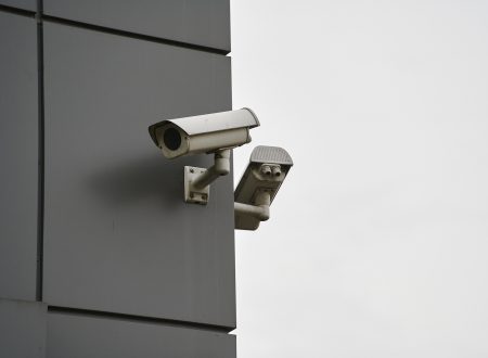 Outdoor security camera with a waterproof cover