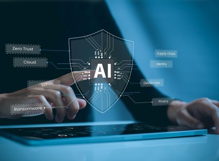 Internet users using tablet through cybersecurity using artificial intelligence
