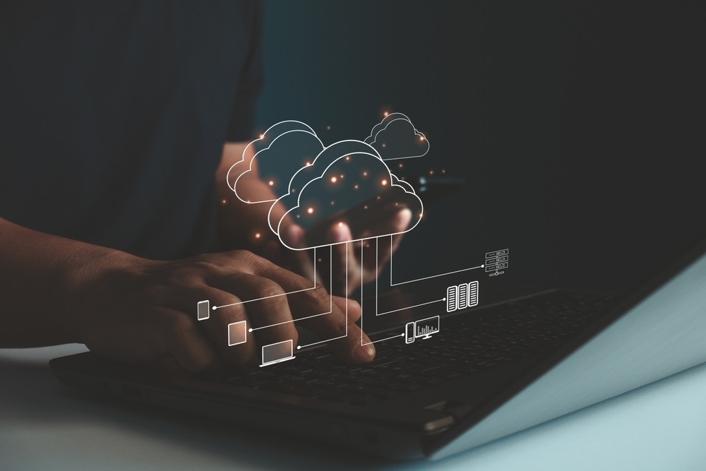 Cloud computing technology concept