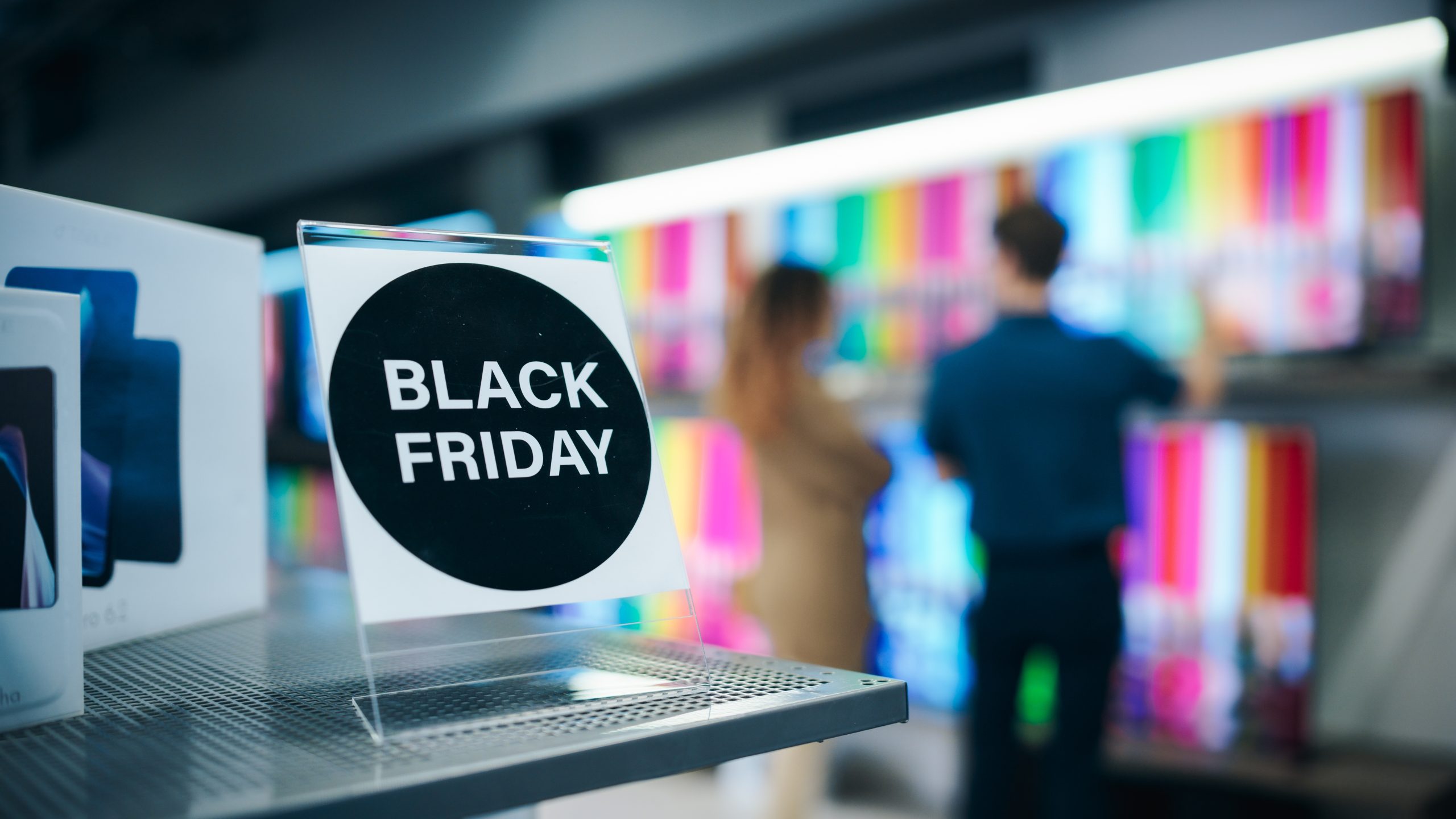 Close-up Of A Black Friday Sale Sign In A Home